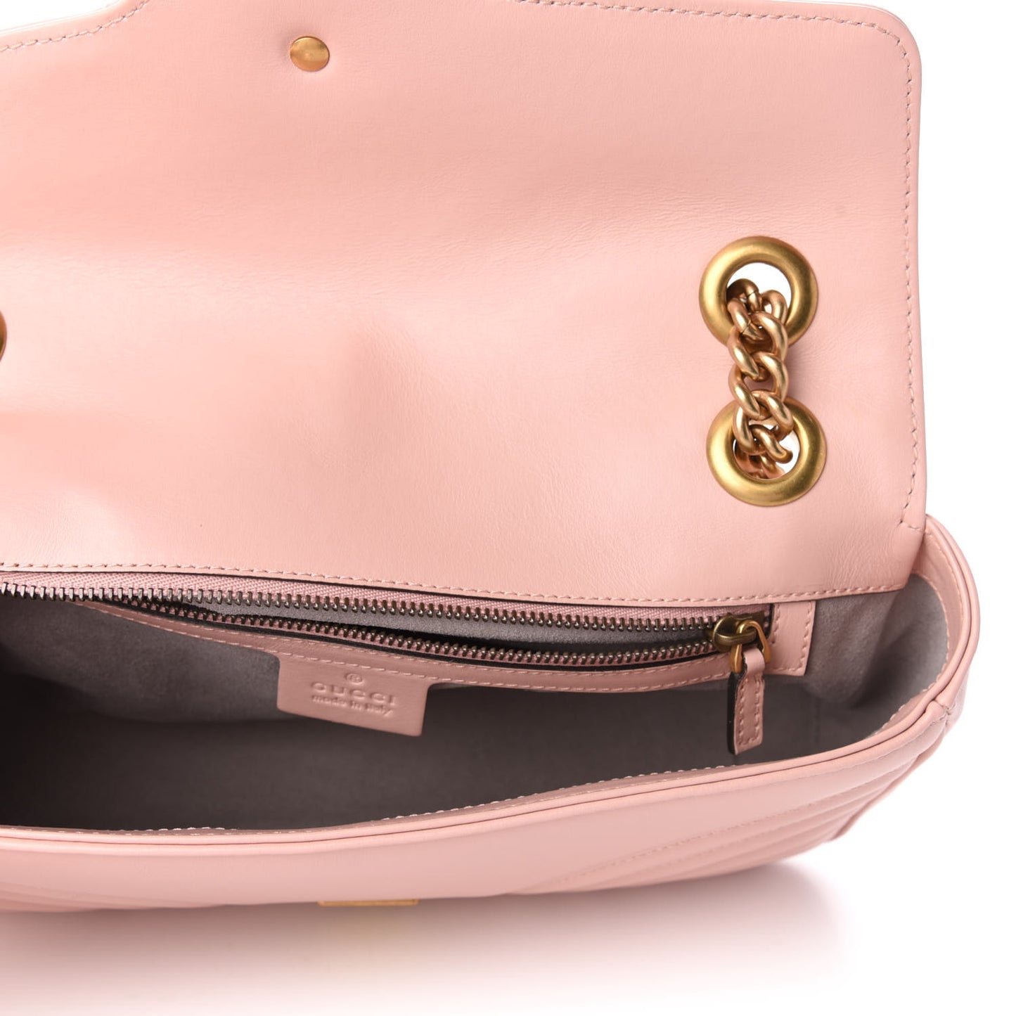 Calfskin Matelasse Small GG Marmont Shoulder Bag Perfect Pink