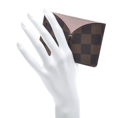 Louis Vuitton Damier Ebene Caissa Card Holder Rose Ballerine 2 of 8