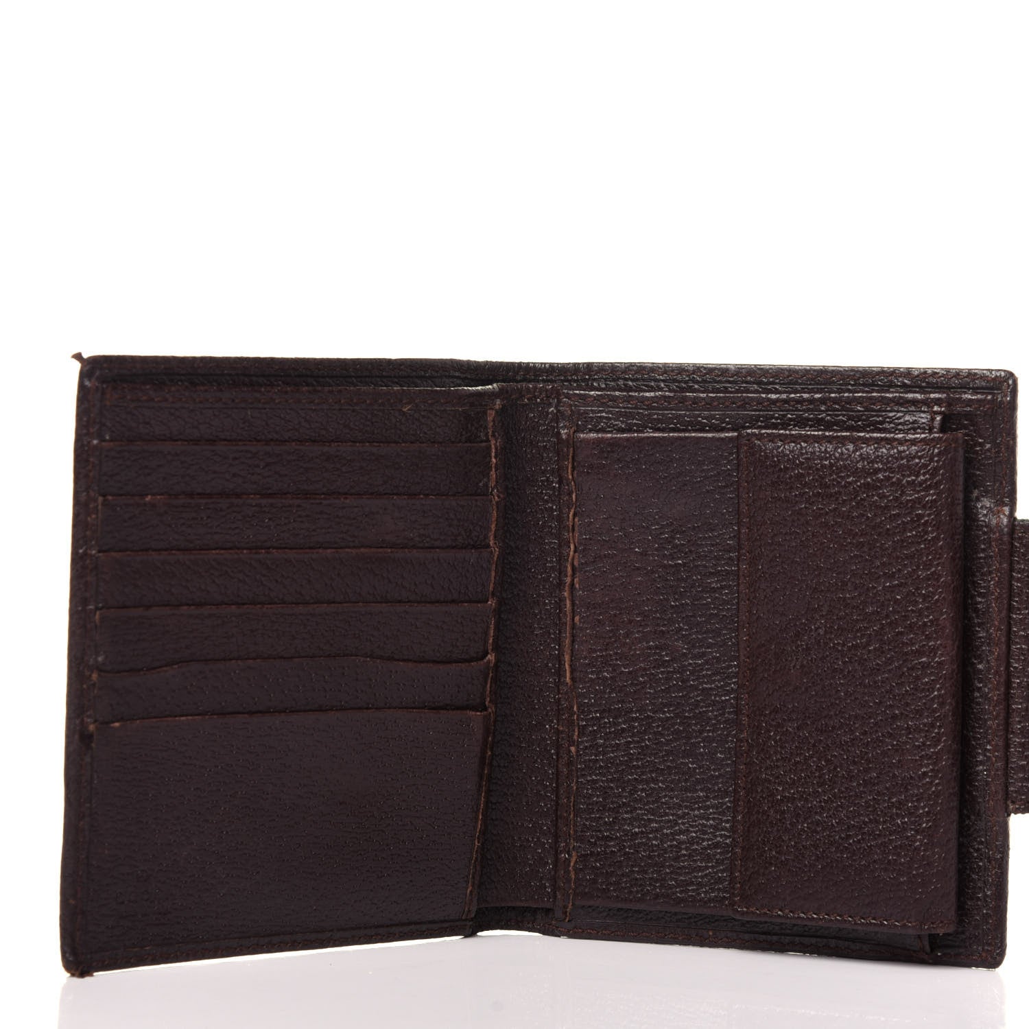 Gucci Monogram Web Ladies Web French Wallet Brown 5 of 13