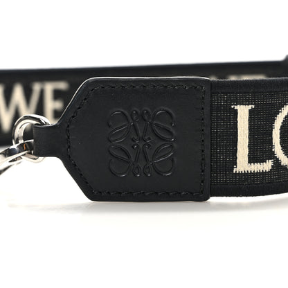 Loewe Calfskin Jacquard Anagram Strap Navy Black 3 of 4