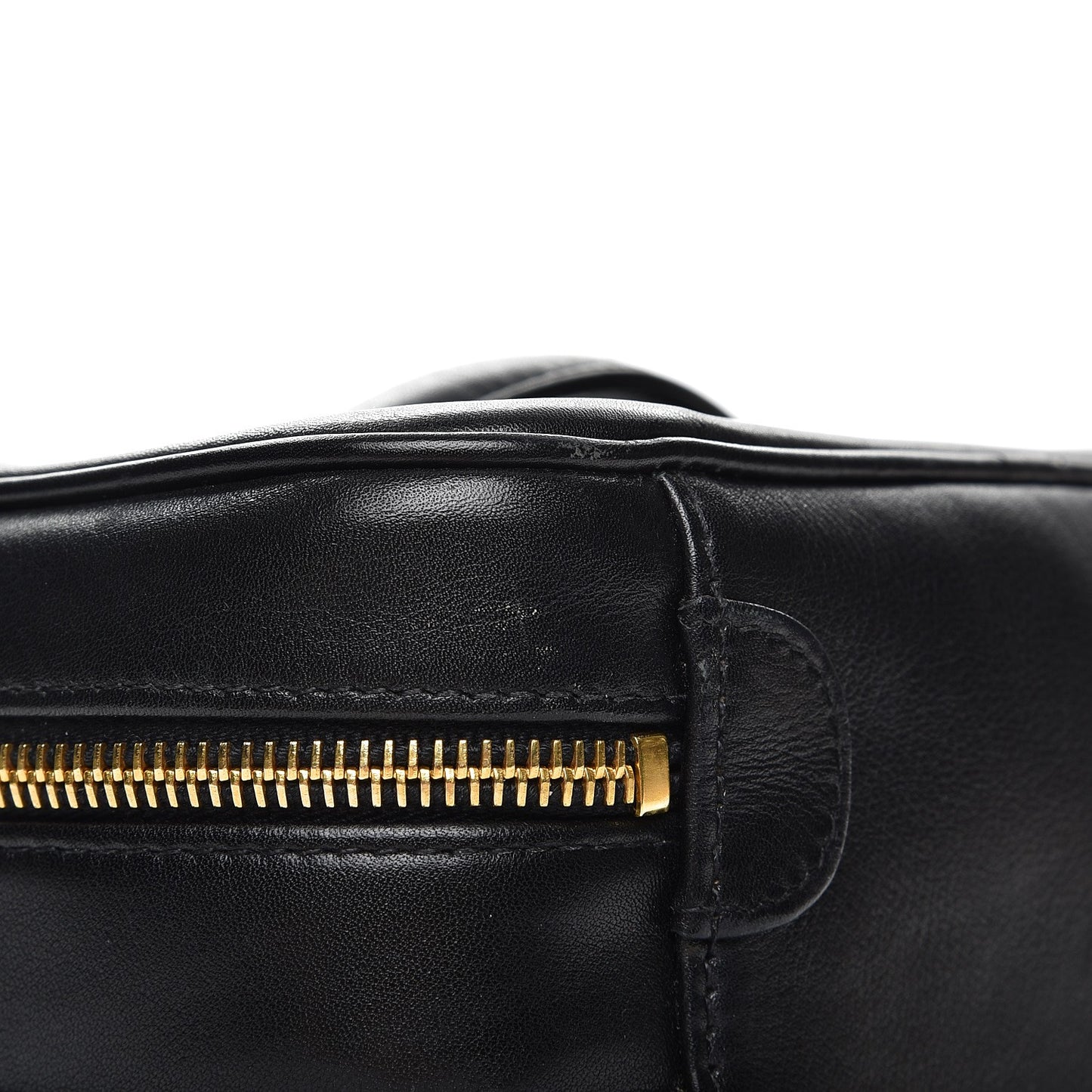 Lambskin Vanity Cosmetic Case Black