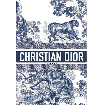 Christian Dior Calfskin Toile De Jouy iPhone 12 Pro Case Blue Multicolor 7 of 9