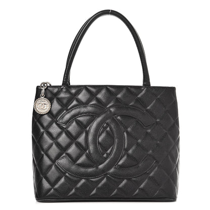 Chanel Caviar Quilted Medallion Tote Black 1 of 14