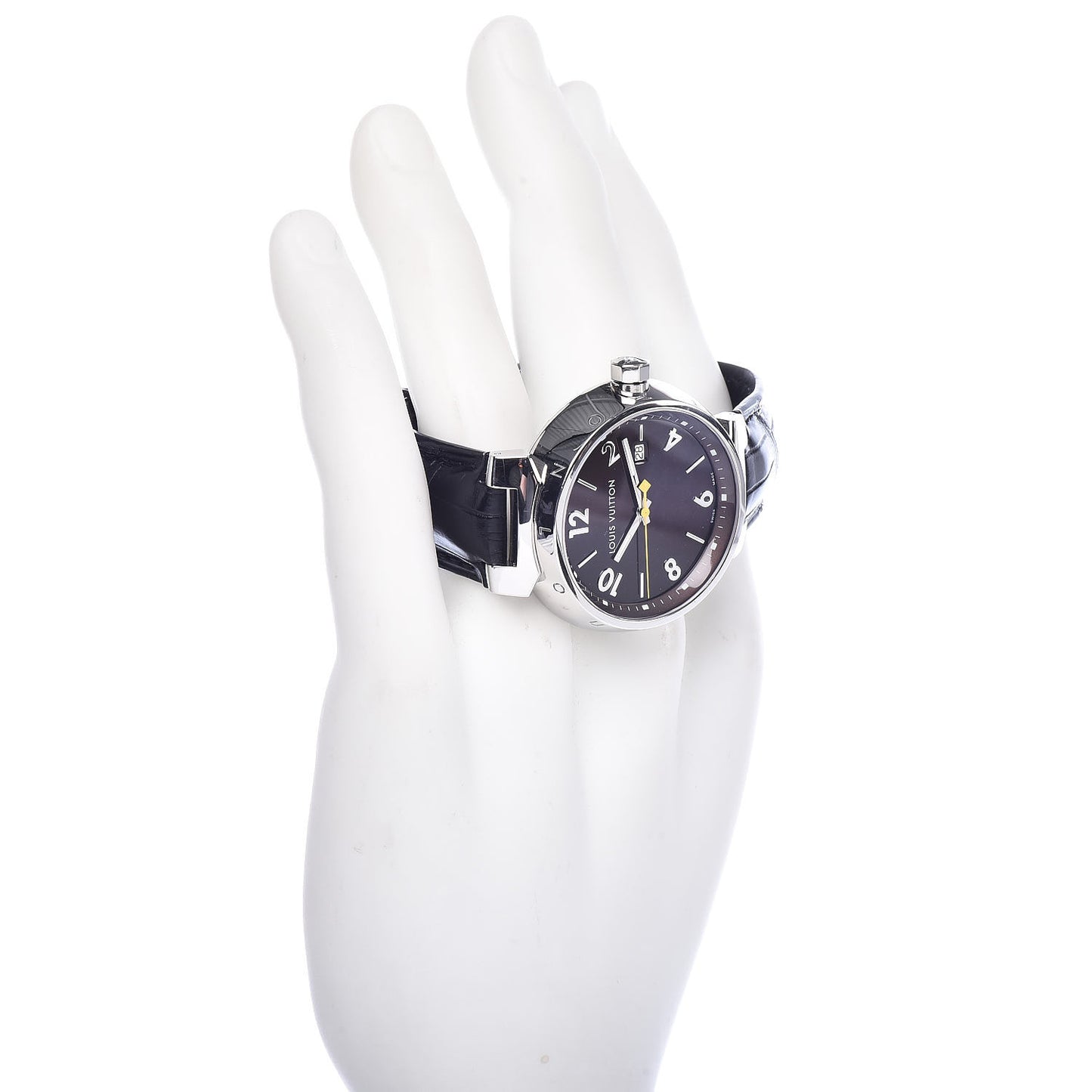 Stainless Steel Alligator 39mm Tambour Quartz Watch