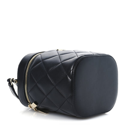 Chanel Lambskin Quilted Trendy Vanity Case Black 4 of 12