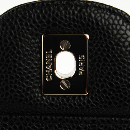 Chanel Caviar Quilted Jumbo Double Flap Black 6 of 9