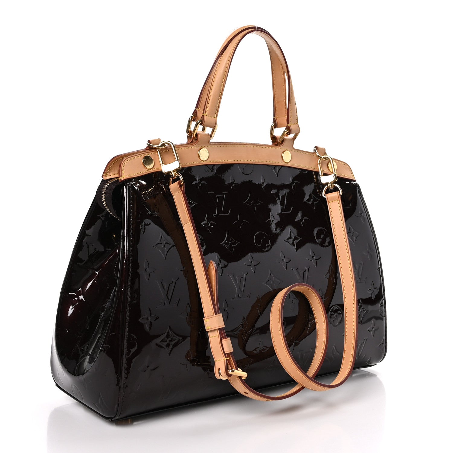 Louis Vuitton LOUIS VUITTON Vernis Brea MM Amarante 3 of 8