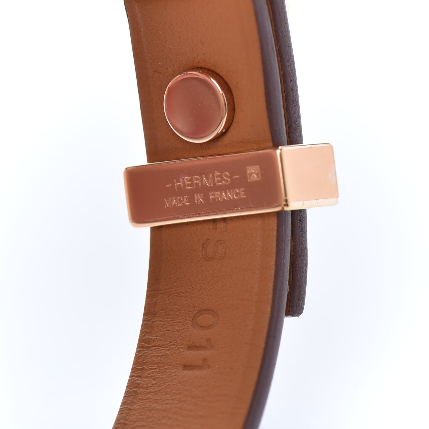Hermes Swift As De Coeur Bracelet T3 Gold 4 of 4
