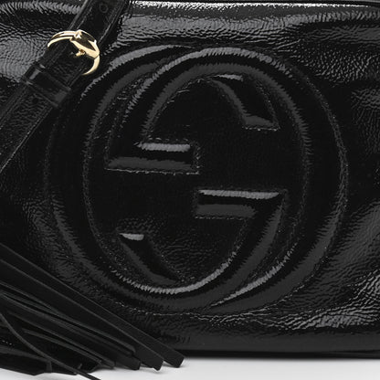 Gucci Soft Patent Small Soho Disco Bag Black 8 of 10