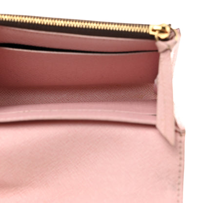 Louis Vuitton Damier Ebene Rosalie Coin Purse Rose Ballerine 5 of 8