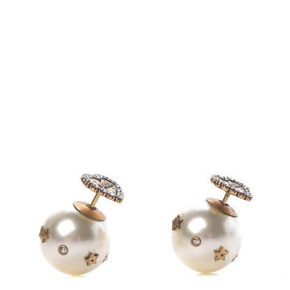 Christian Dior Pearl Crystal Heart J'Adior Mise En Dior Tribal Earrings 1 of 6