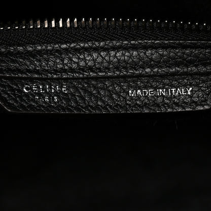 Celine Drummed Calfskin Mini Luggage Black 6 of 10