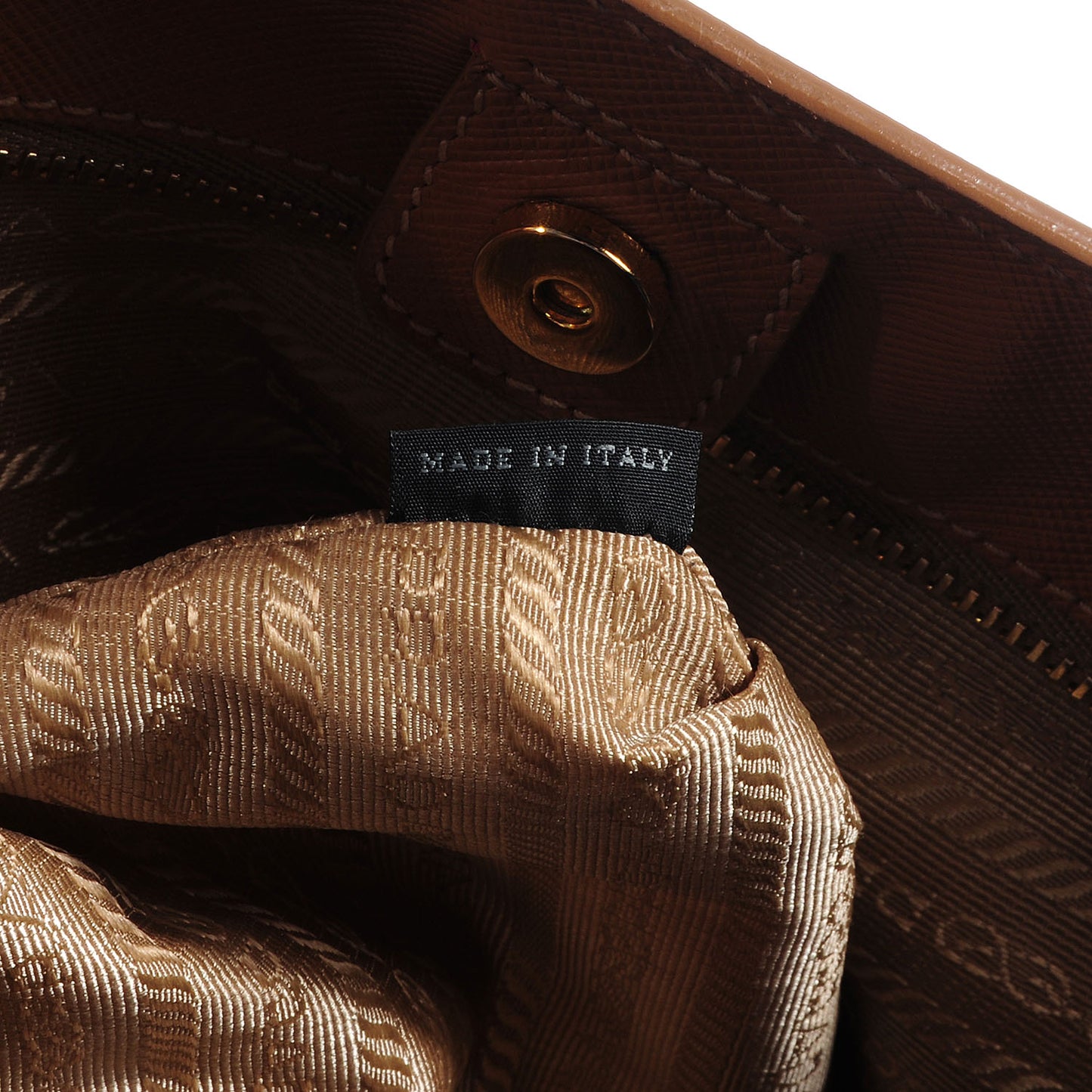 Saffiano Lux Large Tote Caramel