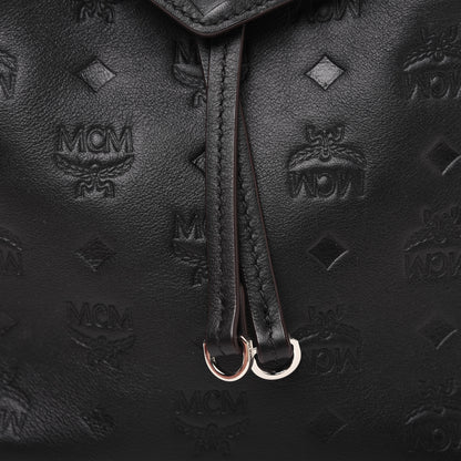 MCM Calfskin Ottomar Monogram Essential Backpack Black 17 of 21