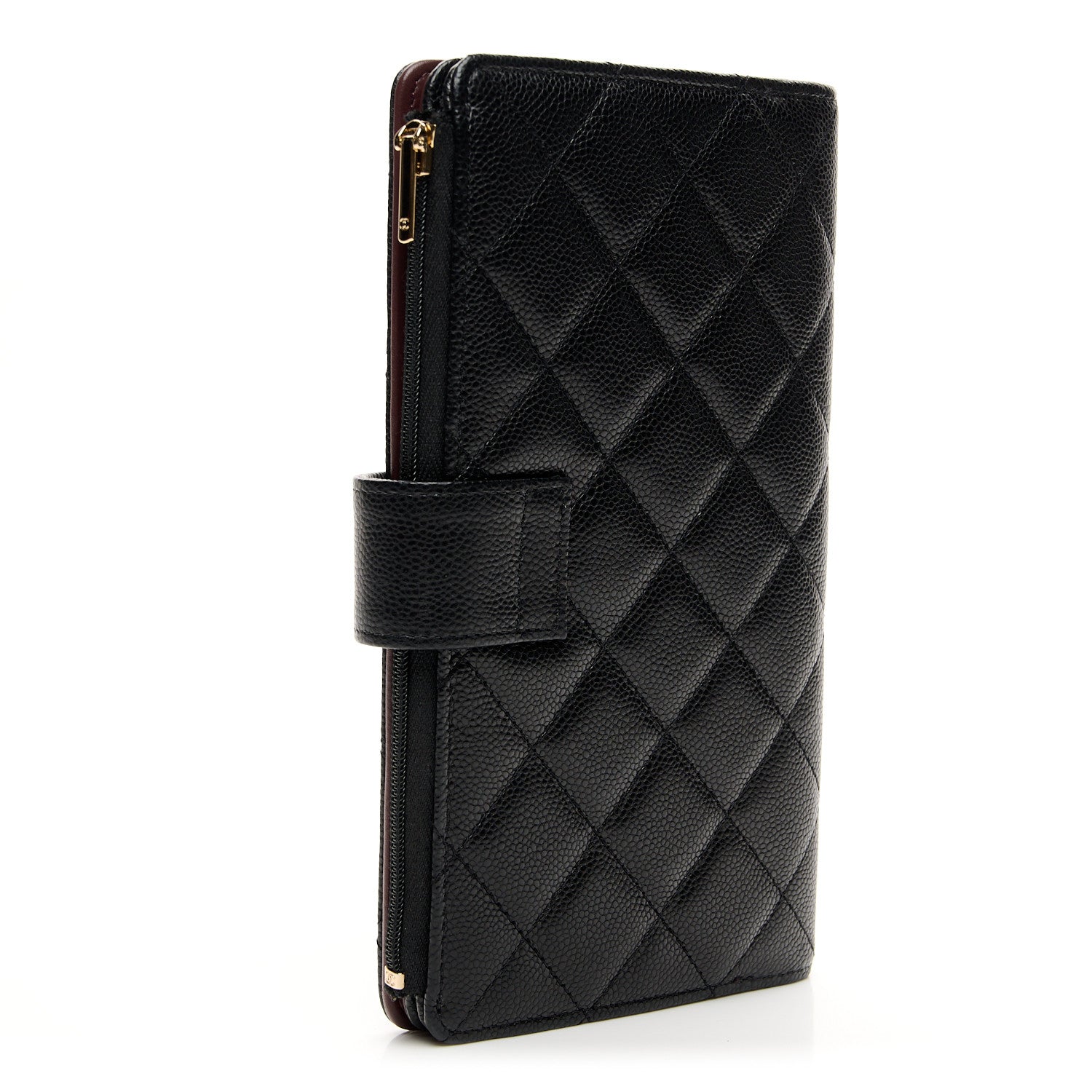 Chanel Caviar Quilted Long Zipped Wallet Black 3 of 11