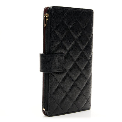 Chanel Caviar Quilted Long Zipped Wallet Black 3 of 11
