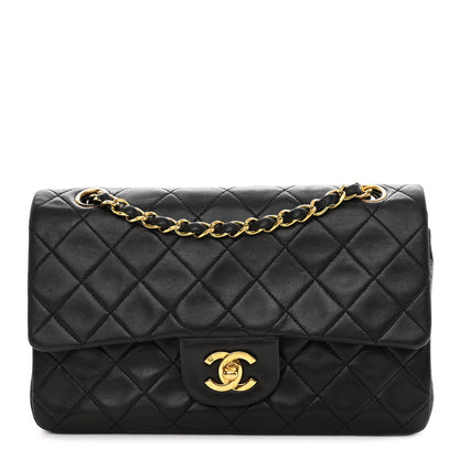 Chanel Lambskin Quilted Small Double Flap Black 1 of 9