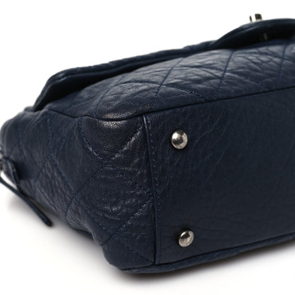 Chanel Sheepskin Quilted Medium Trapezio Camera Case Navy 9 of 10
