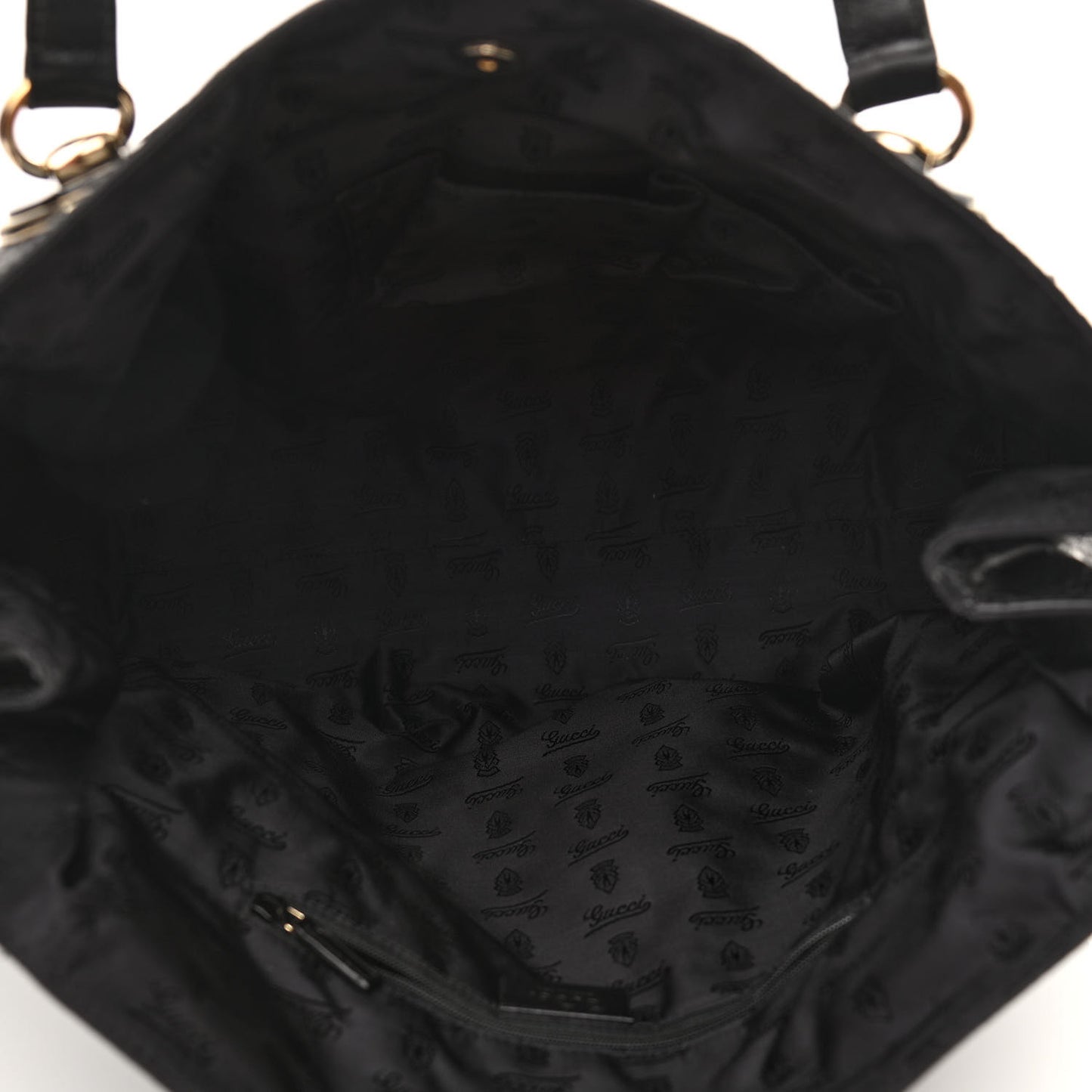Guccissima Large Full Moon Tote Black