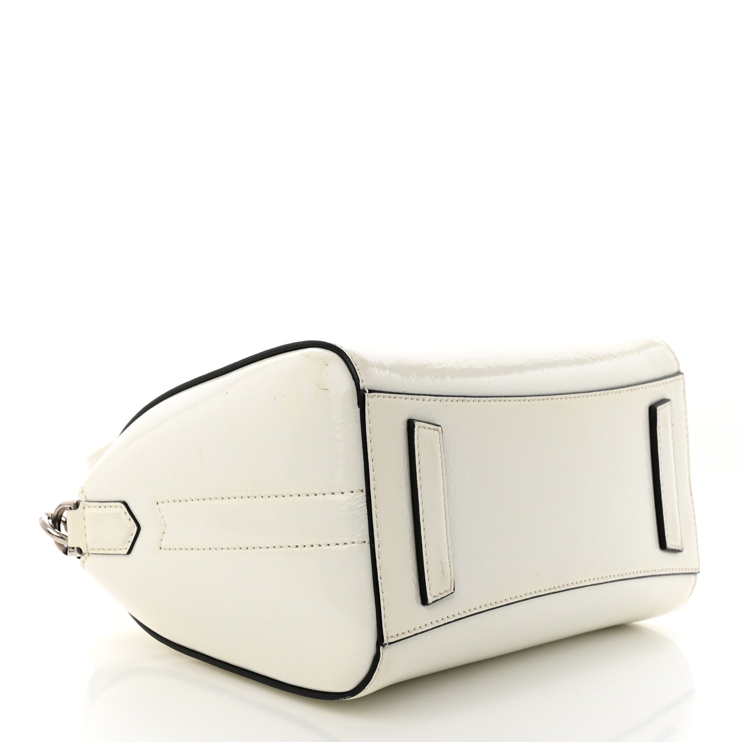 Givenchy Crinkled Patent Calfskin Mini Antigona White 4 of 20