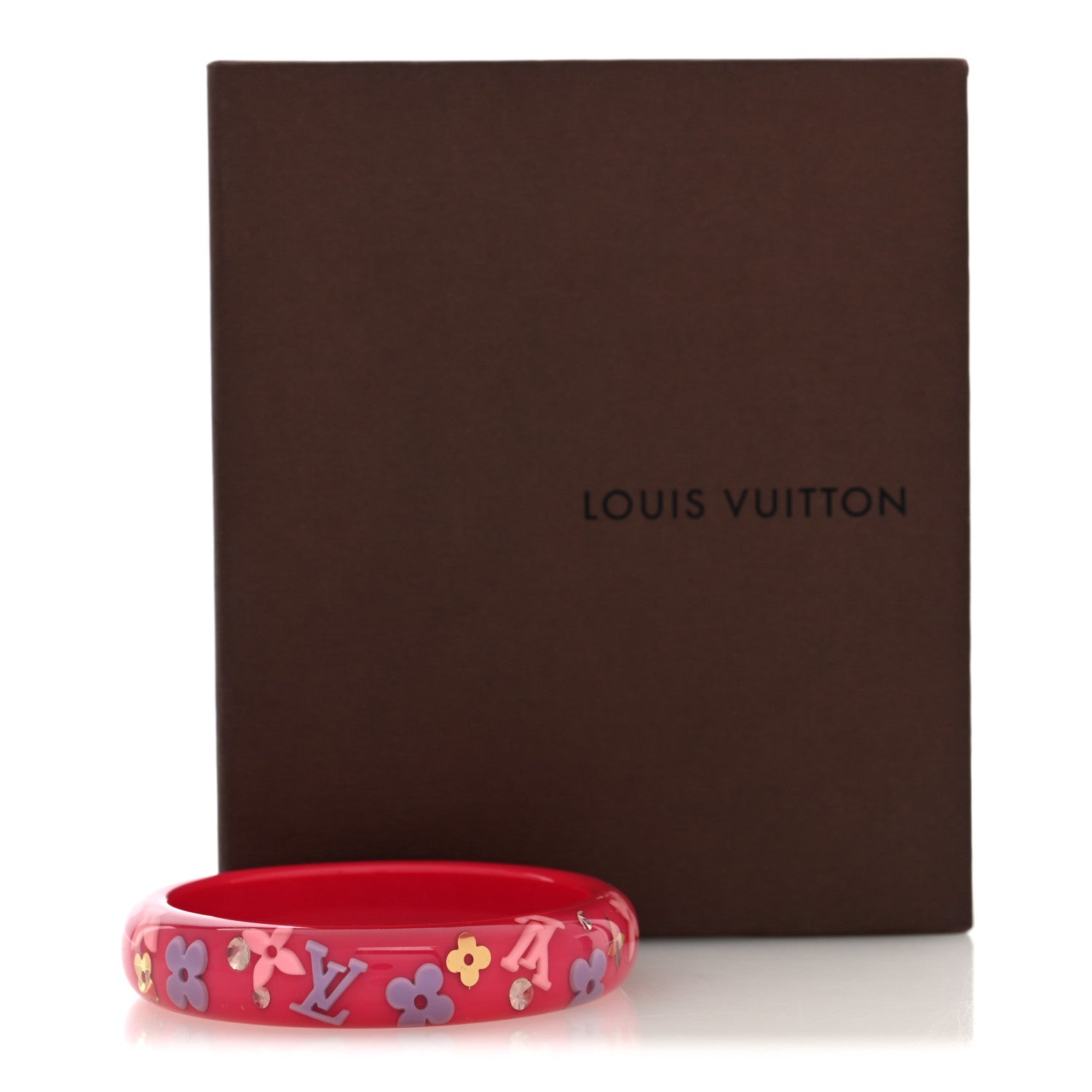 Louis Vuitton Resin Swarovski Large Inclusion Bracelet GM Rose Pop 5 of 5