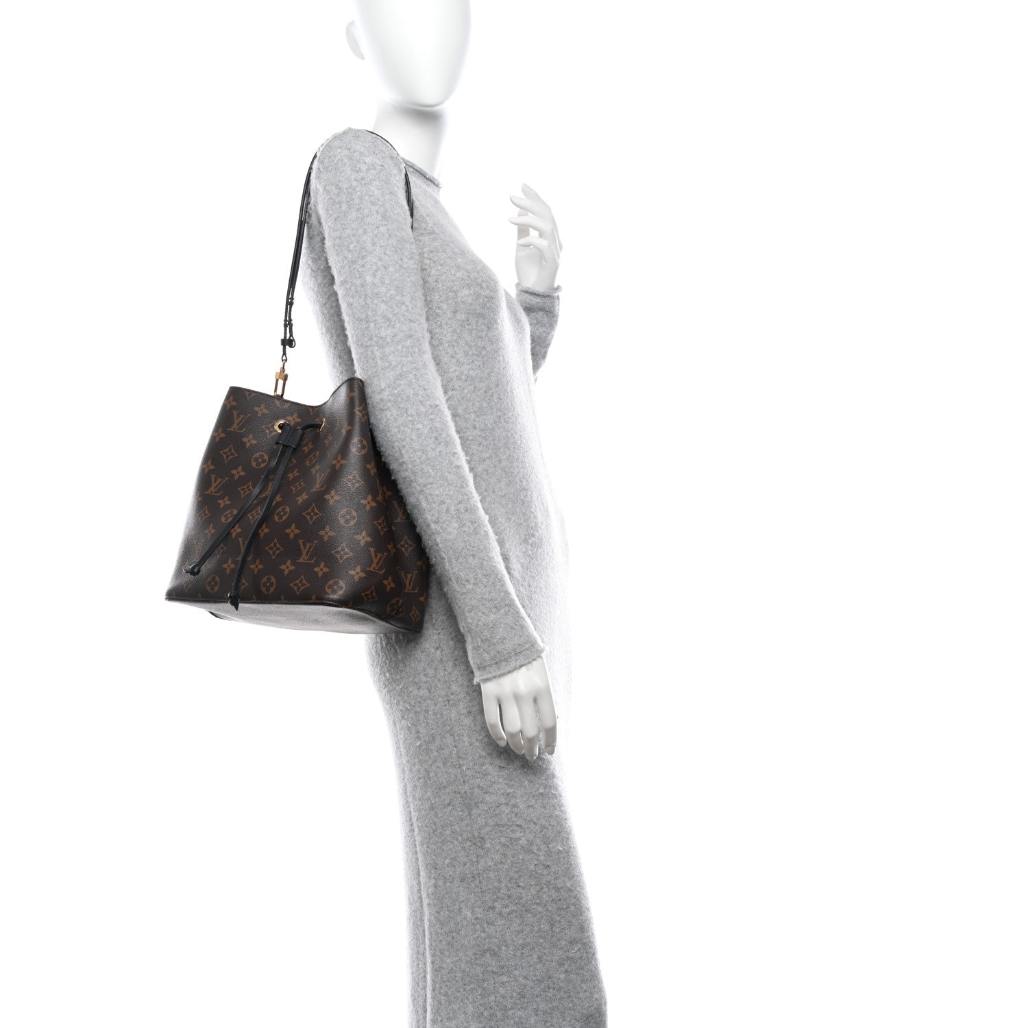 Louis Vuitton Monogram Neonoe MM Black 2 of 8