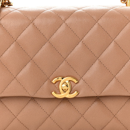 Chanel Caviar Quilted Coco First Flap Beige 8 of 11