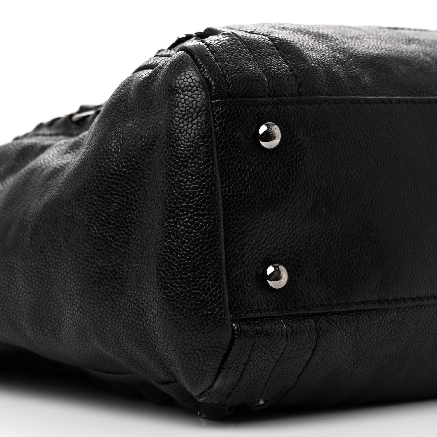 Chanel Glazed Calfskin Modern Chain Tote Black 9 of 14