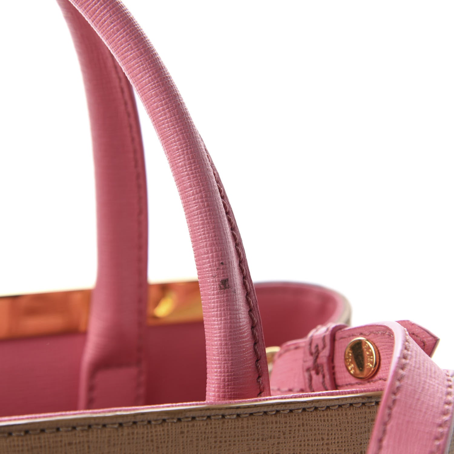 Fendi Vitello Elite Monster Petite 2Jours Tote Cuoio Lollypop Multicolor 10 of 11
