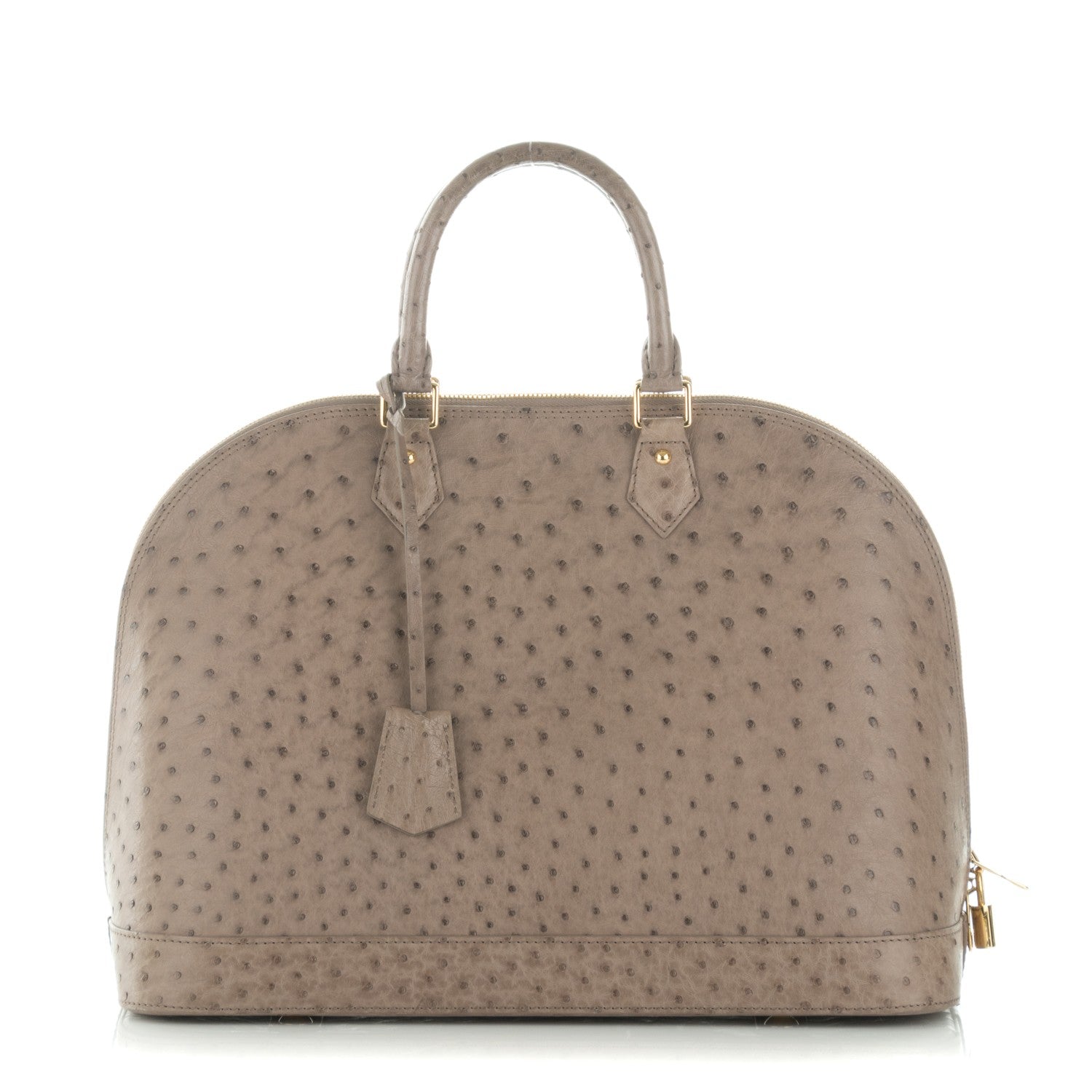 Louis Vuitton Ostrich Alma GM Gris 1 of 8