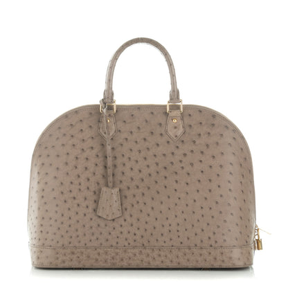 Louis Vuitton Ostrich Alma GM Gris 1 of 8