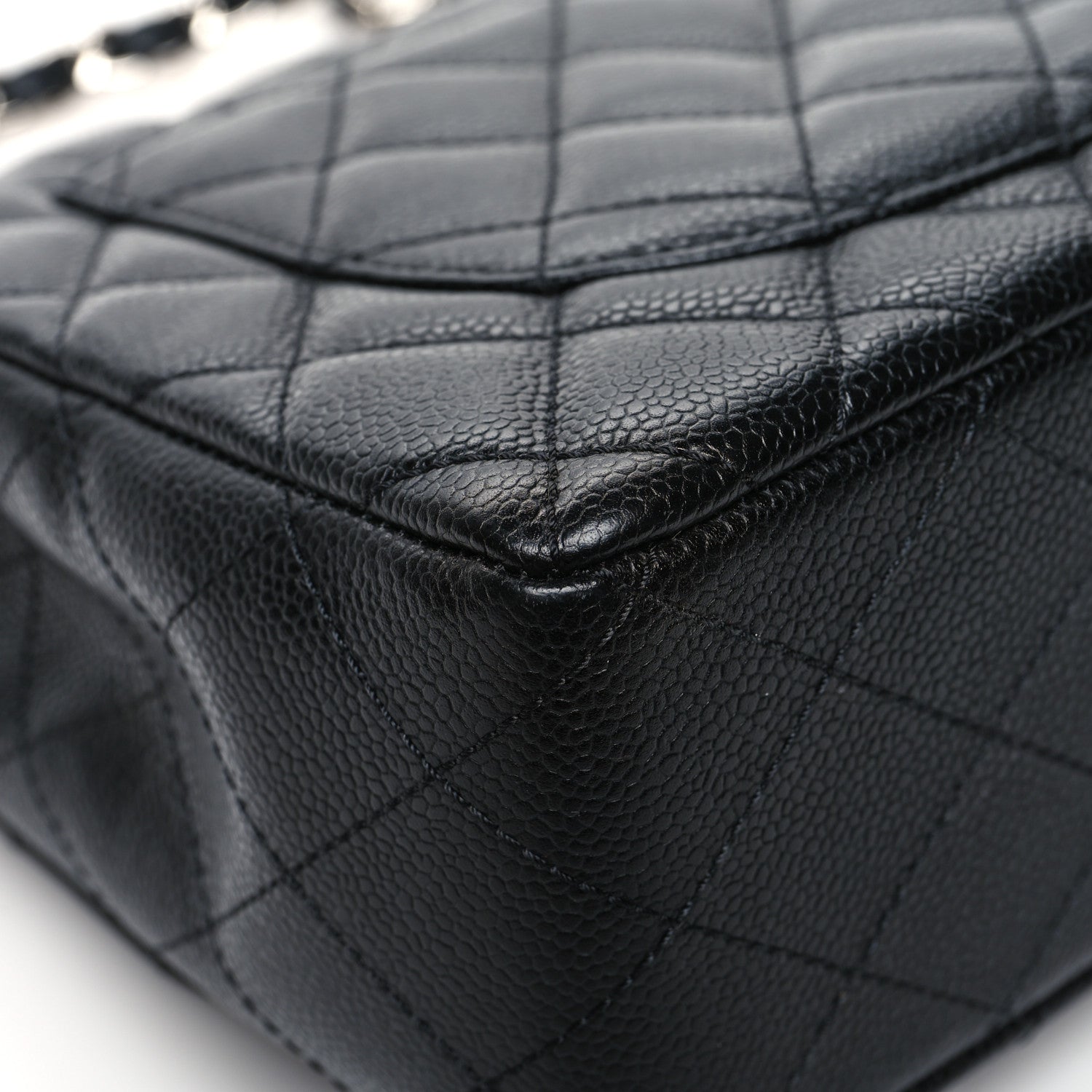 Chanel Caviar Quilted Jumbo Single Flap Black 11 of 12