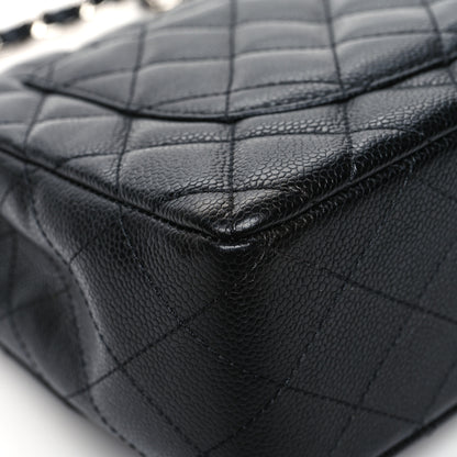 Chanel Caviar Quilted Jumbo Single Flap Black 11 of 12