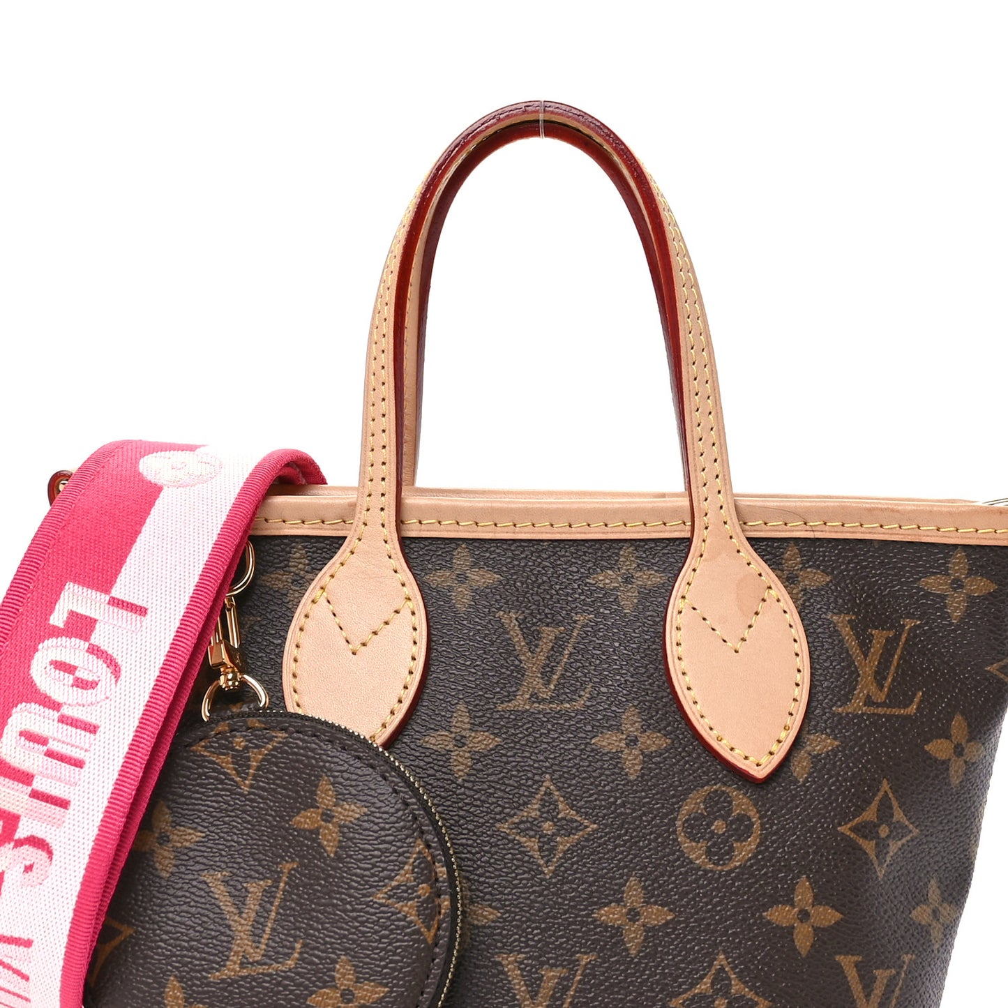 Monogram Neverfull BB Pink Peony