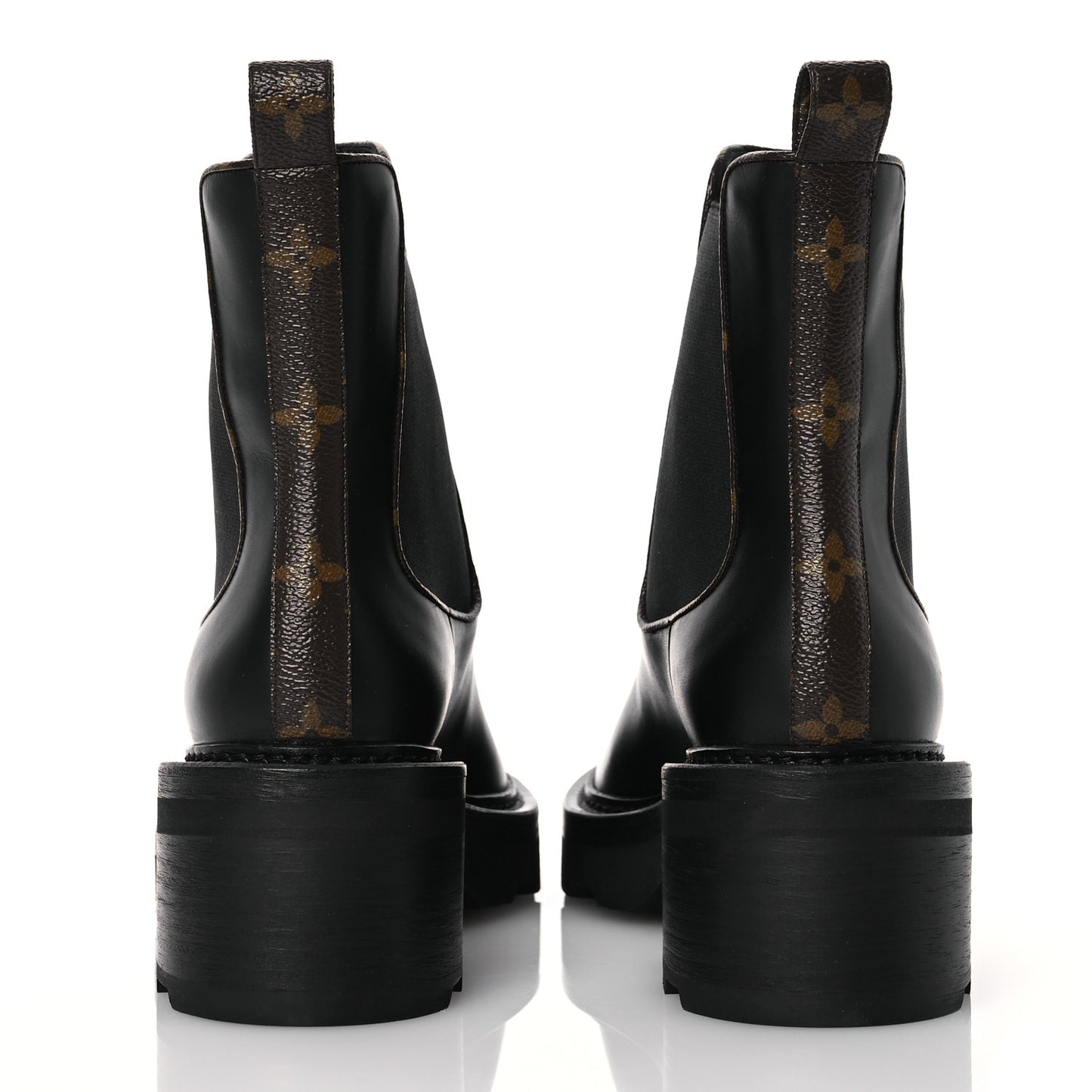 Calfskin Monogram Beaubourg Ankle Boots 39.5 Black