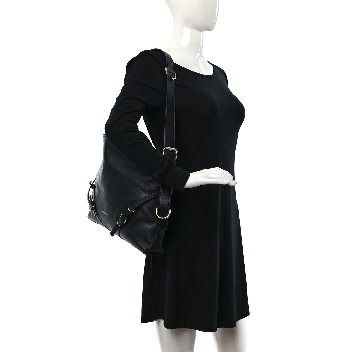 Calfskin Medium Voyou Bag Black