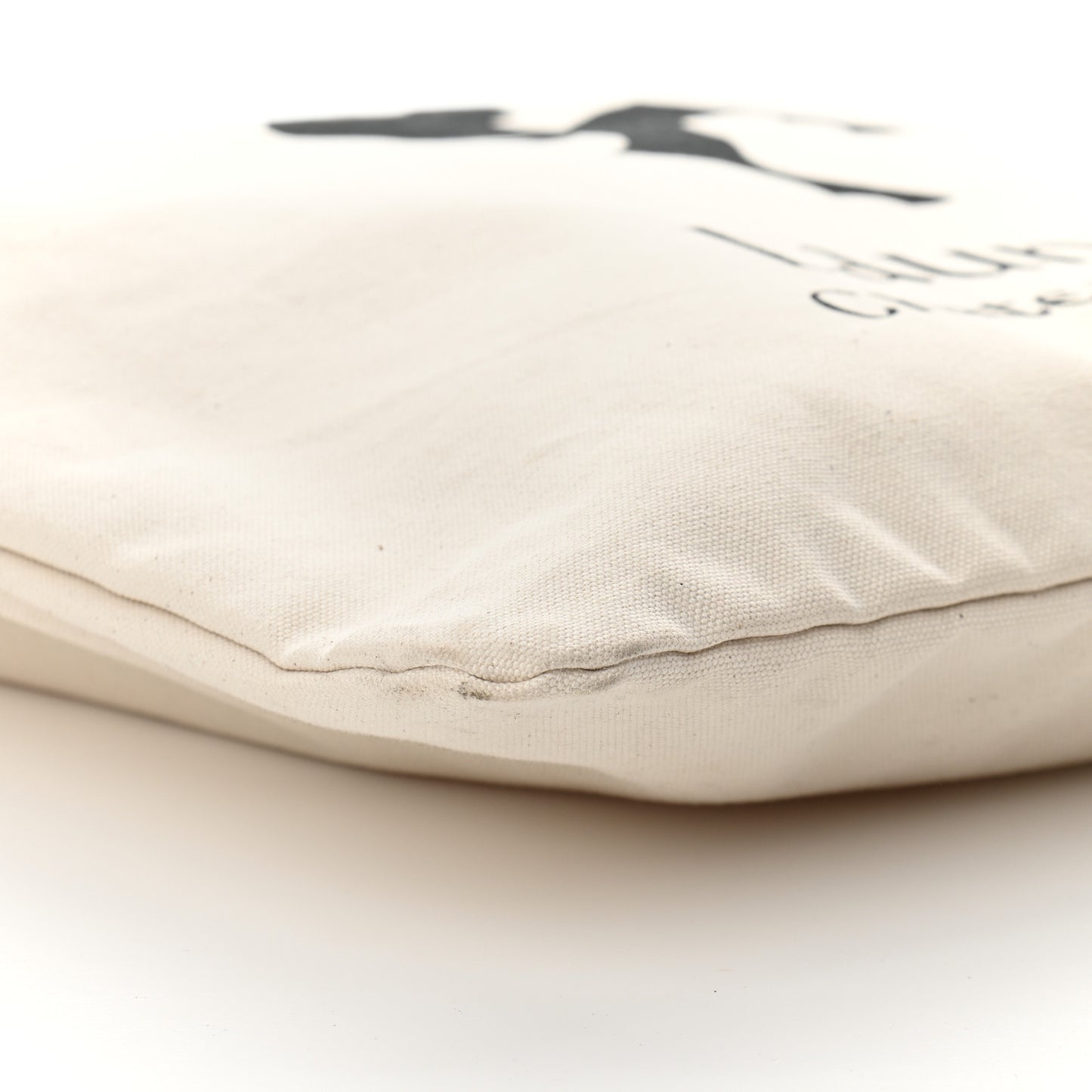 Canvas Chateau Marmont Drawstring Tote Beige