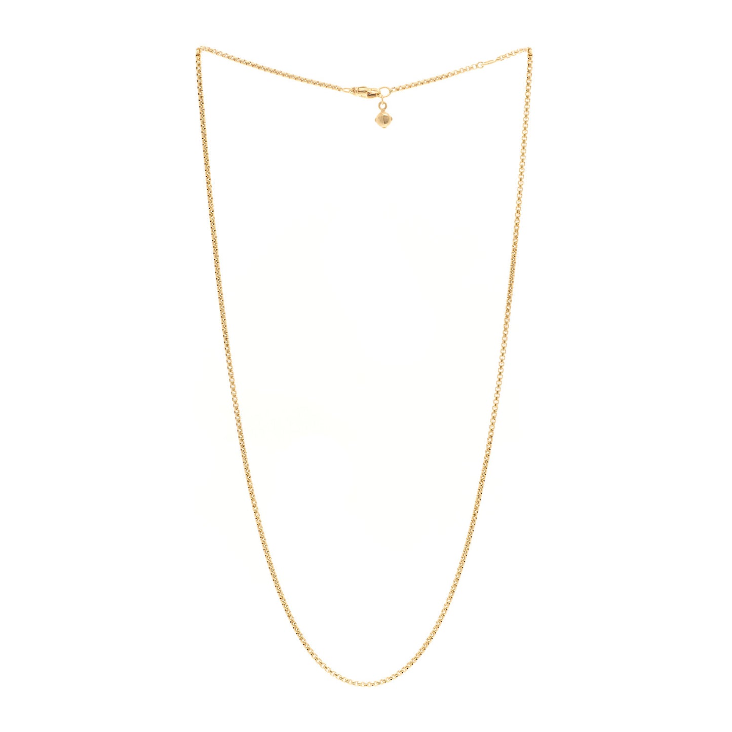 18K Yellow Gold 1.7mm Box Chain Necklace