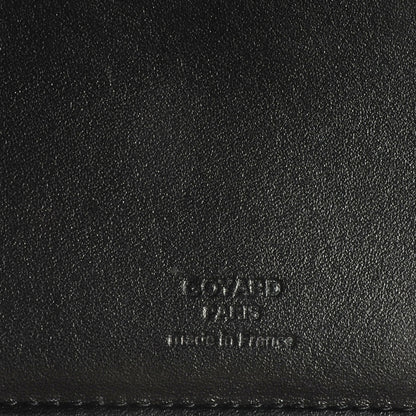 Goyard Coated Canvas Chevron Long Bi-Fold Wallet Black 7 of 9