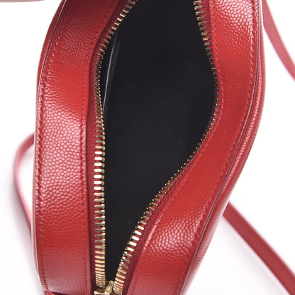 Saint Laurent Grain De Poudre Small Classic Monogram Camera Bag New Red 5 of 6