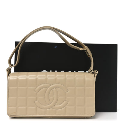 Chanel Lambskin Quilted CC Chocolate Bar Flap Beige 12 of 12
