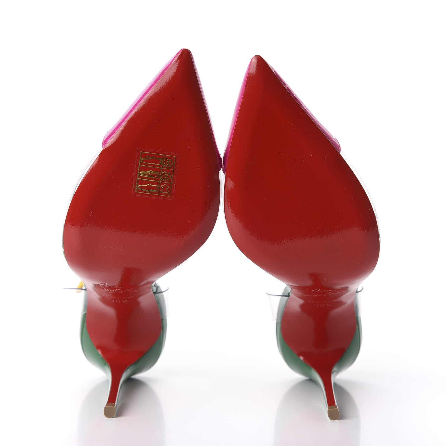 Christian Louboutin Patent PVC Nosy 100 Pumps 36.5 Multicolor 5 of 8