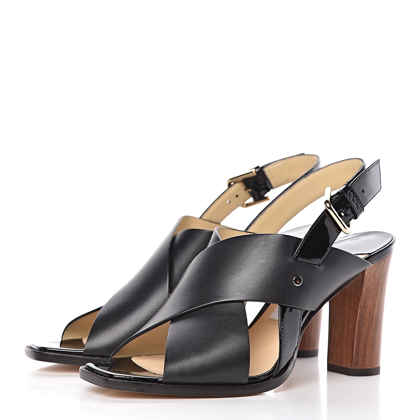Mix Vachetta Patent AIX 85 Sandals 39 Black