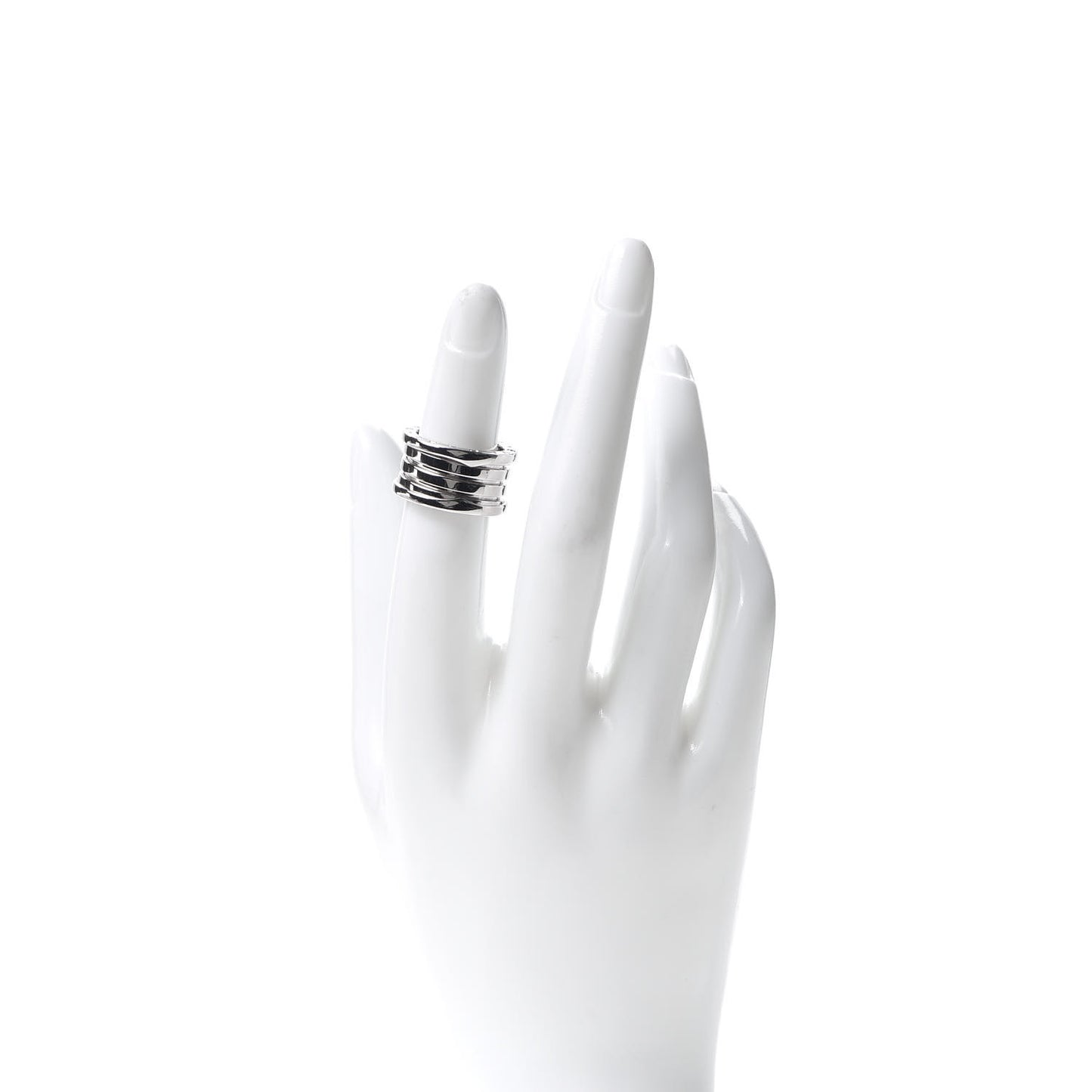 18K White Gold B.Zero1 Four-Band Ring 49 4.75