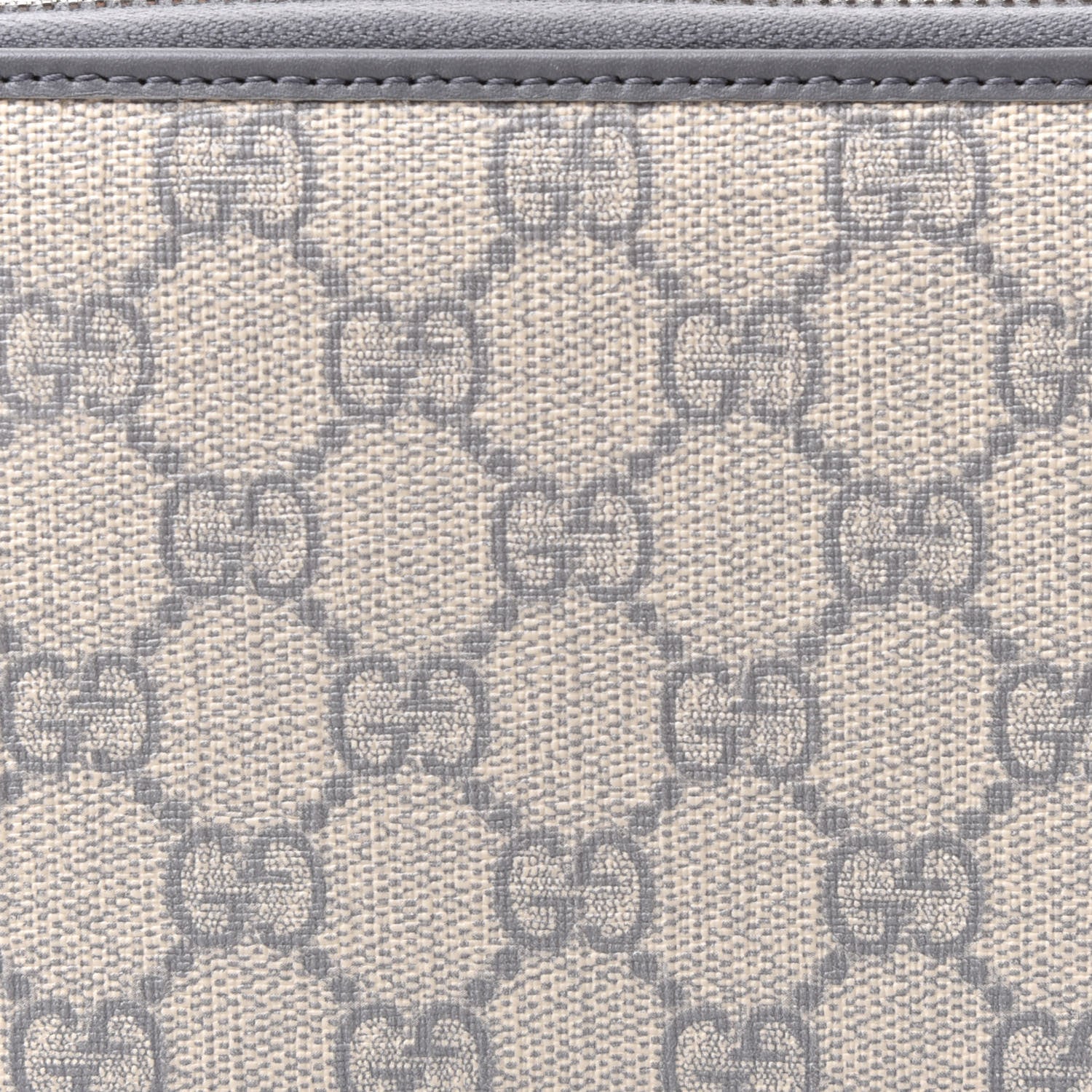 Gucci GG Supreme Monogram Zip Around Organizer Wallet Ecru Grigio 8 of 8