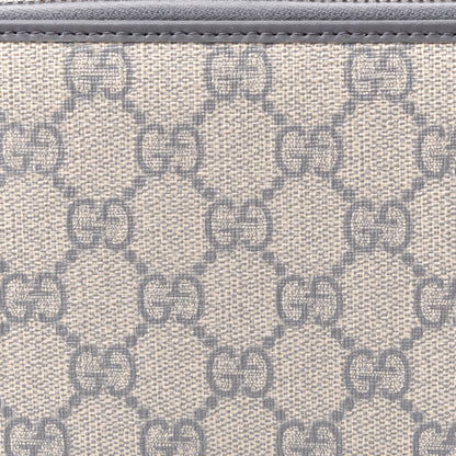 Gucci GG Supreme Monogram Zip Around Organizer Wallet Ecru Grigio 8 of 8