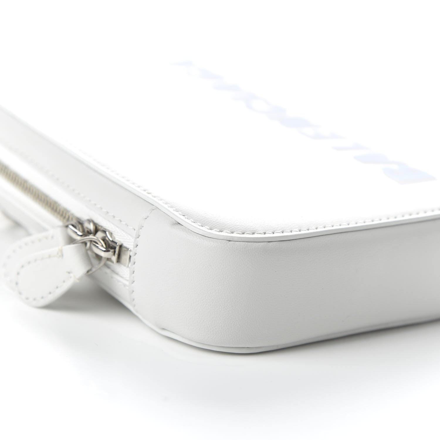 Balenciaga Smooth Calfskin 3D Logo Cash Phone Holder Bag White Screen Blue Black 6 of 11