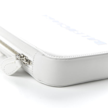 Balenciaga Smooth Calfskin 3D Logo Cash Phone Holder Bag White Screen Blue Black 6 of 11