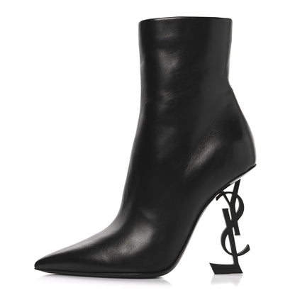 Saint Laurent Nappa Vendome Opyum 110 Ankle Boots 38.5 Black 1 of 9