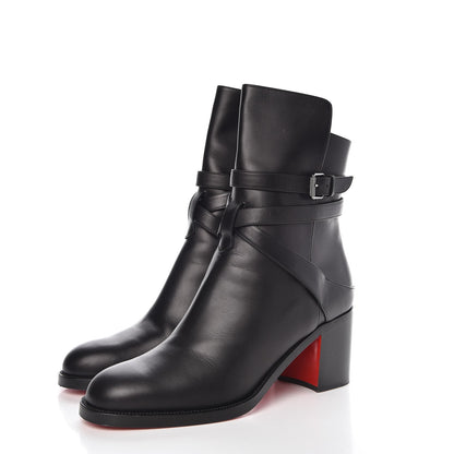 Christian Louboutin Calfskin Karistrap 70 Ankle Boots 41 Black 3 of 8